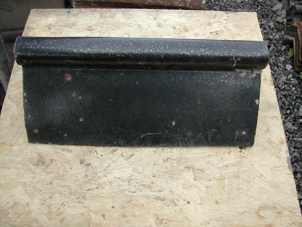 bensreckyard ebay photo Clay ridge tile 18 inch long with roll top in black glazed 21