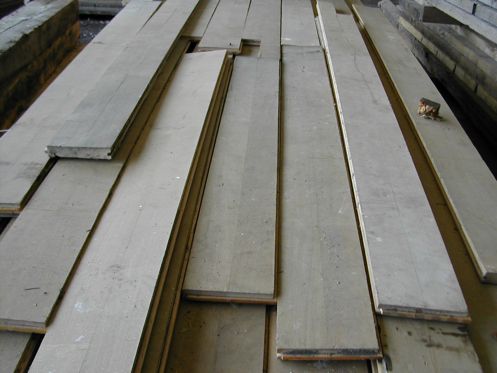 Beech strip flooring from old gym Ben's Tiles and Reclamation Ltd