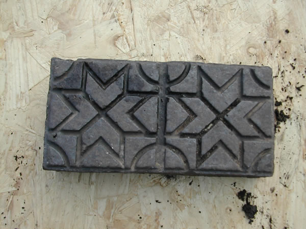 bensreckyard ebay photo Clay Starburst paver in blue/black 2