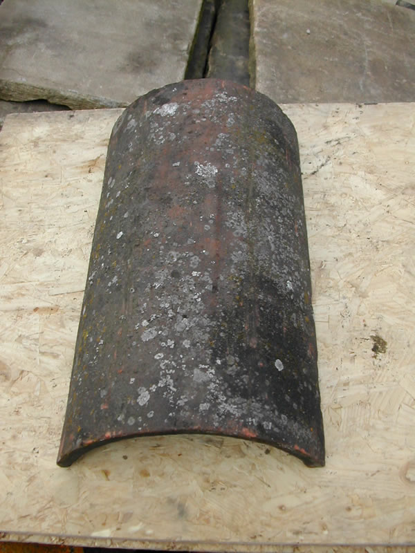 bensreckyard ebay photo Clay ridge tile 18 inch long half round in black 2