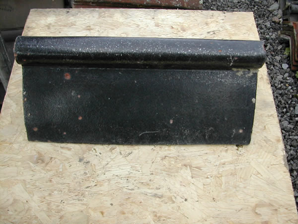 bensreckyard ebay photo Clay ridge tile 18 inch long with roll top in black glazed 3