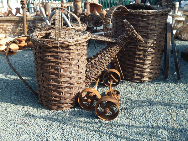 wicker watering can